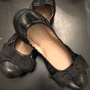 Black soft loafers